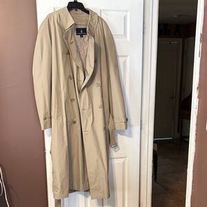 London Fog Classic Khaki Double-Breasted Trench Coat